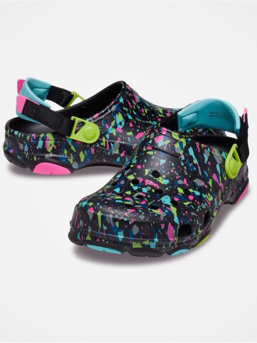 Crocs Classic All-Terrain Terrazzo Clog — Black/Multi *read description*